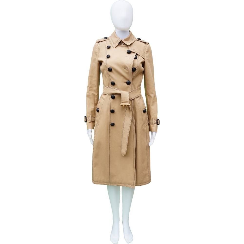 BURBERRY TRENCH LONG BELTED COAT NEW WITH TAGS
